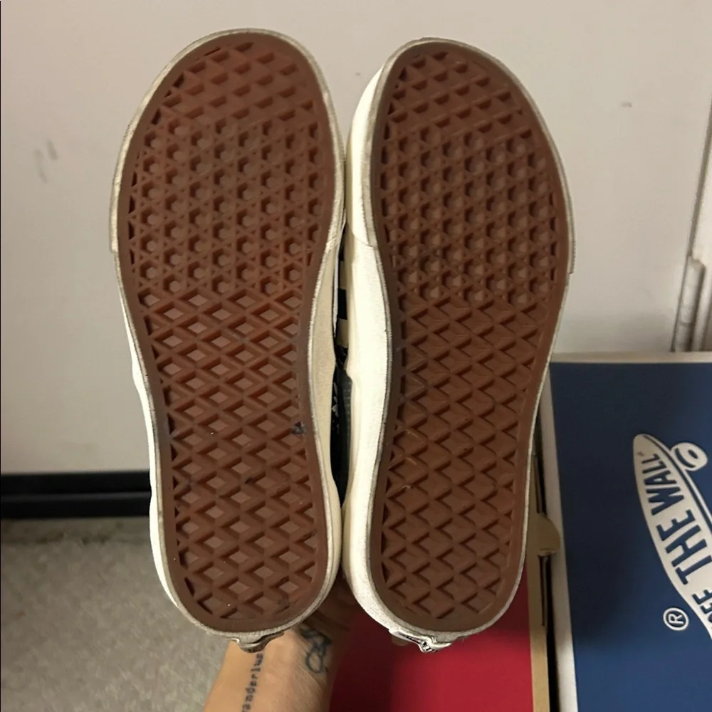 Vans Womens Patchwork Sneakers - Black, Brown, Blue - Picture 4 of 5